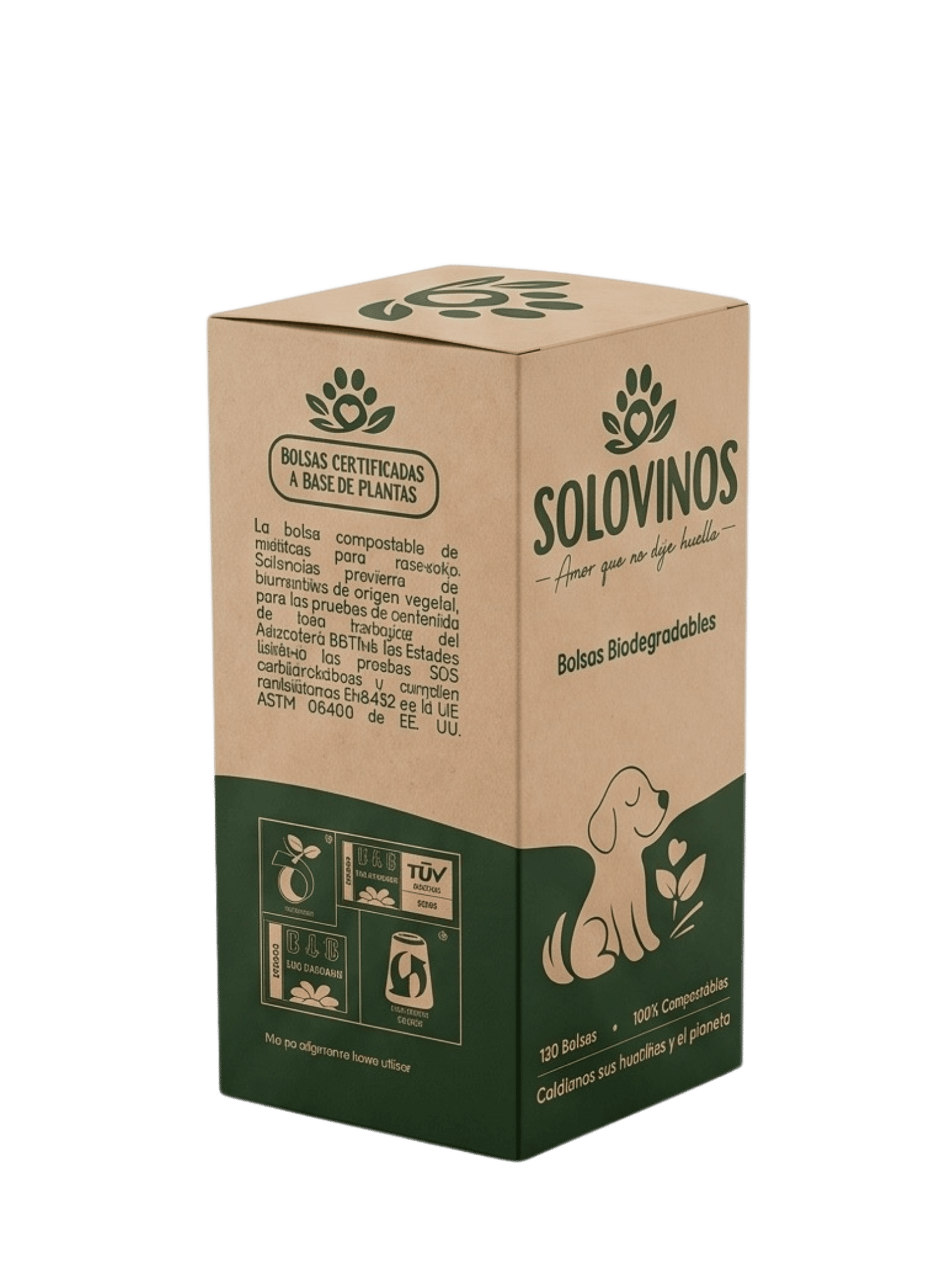 Caja de 8 rollos de bolsas biodegradables