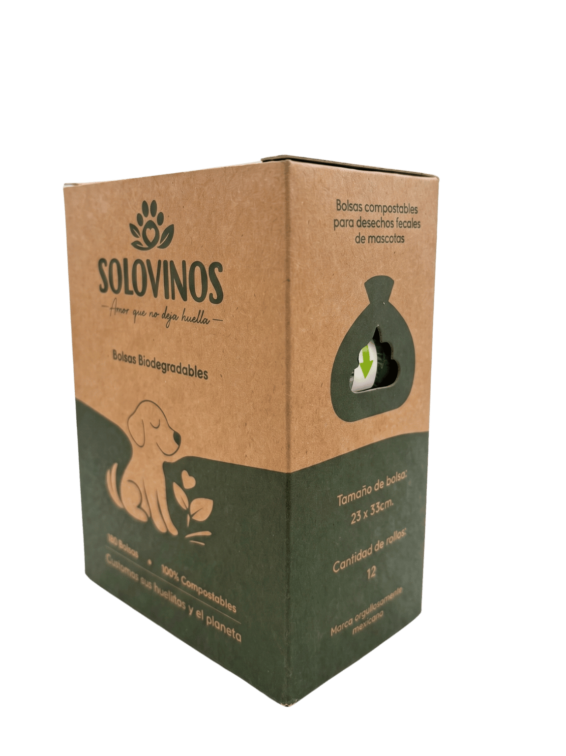 Caja de 12 rollos de bolsas biodegradables