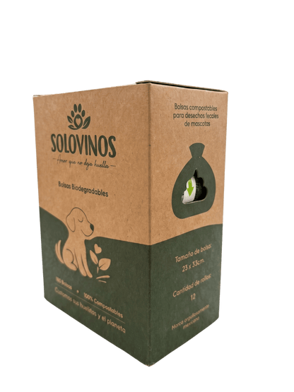 Caja de 12 rollos de bolsas biodegradables