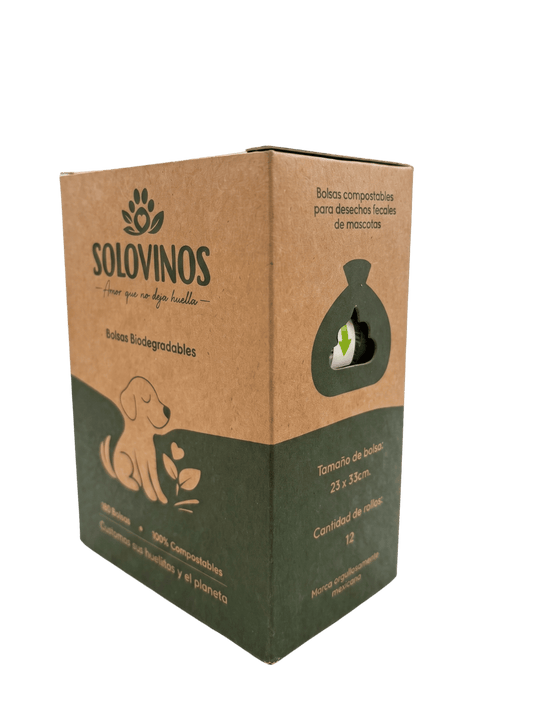 Caja de 12 rollos de bolsas biodegradables